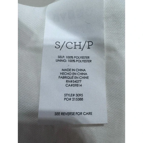 Cabi White Sleeveless Double Layer Blouse Pleated Front Women's S‎ - Picture 7 of 8